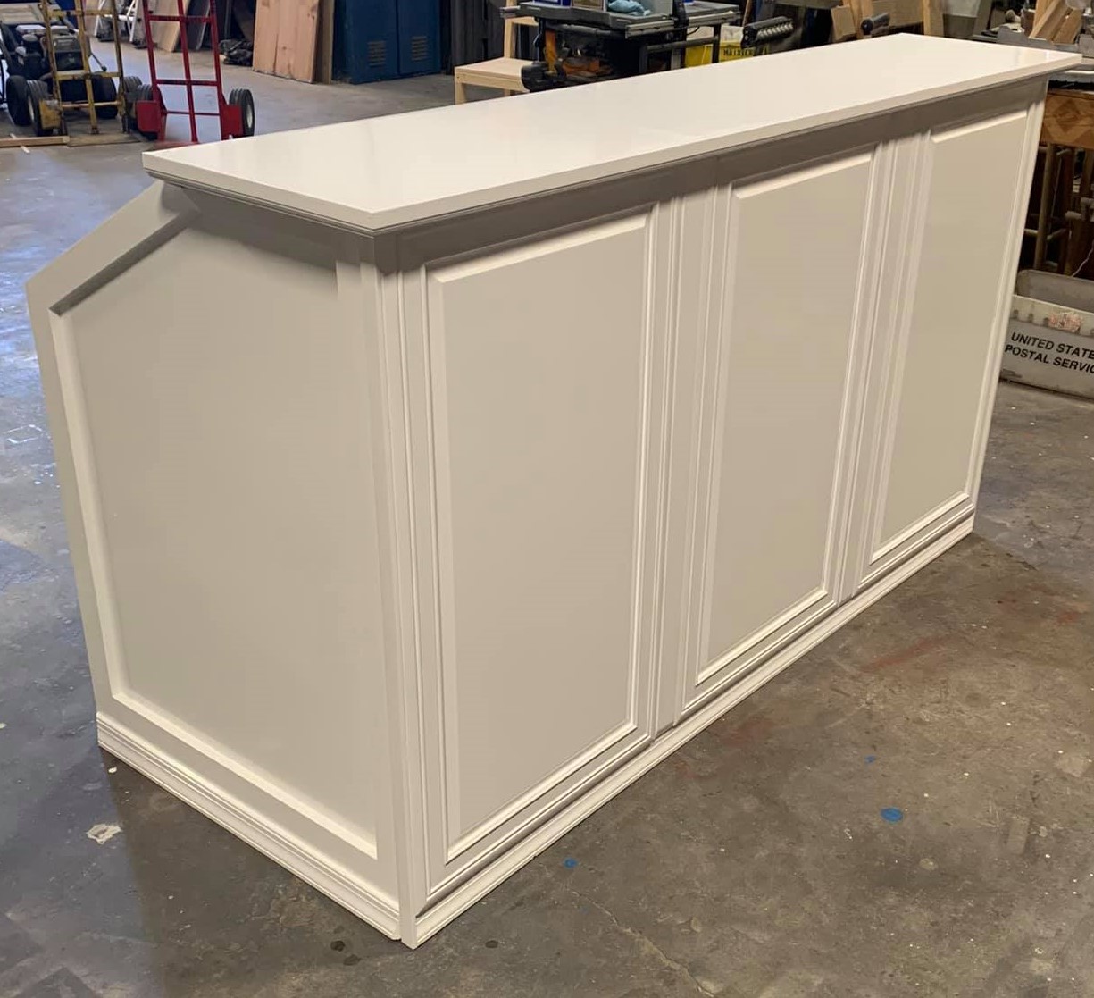 White Wooden Bar