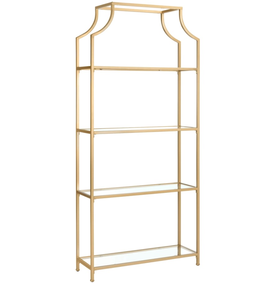 Gold Bar Back Shelving