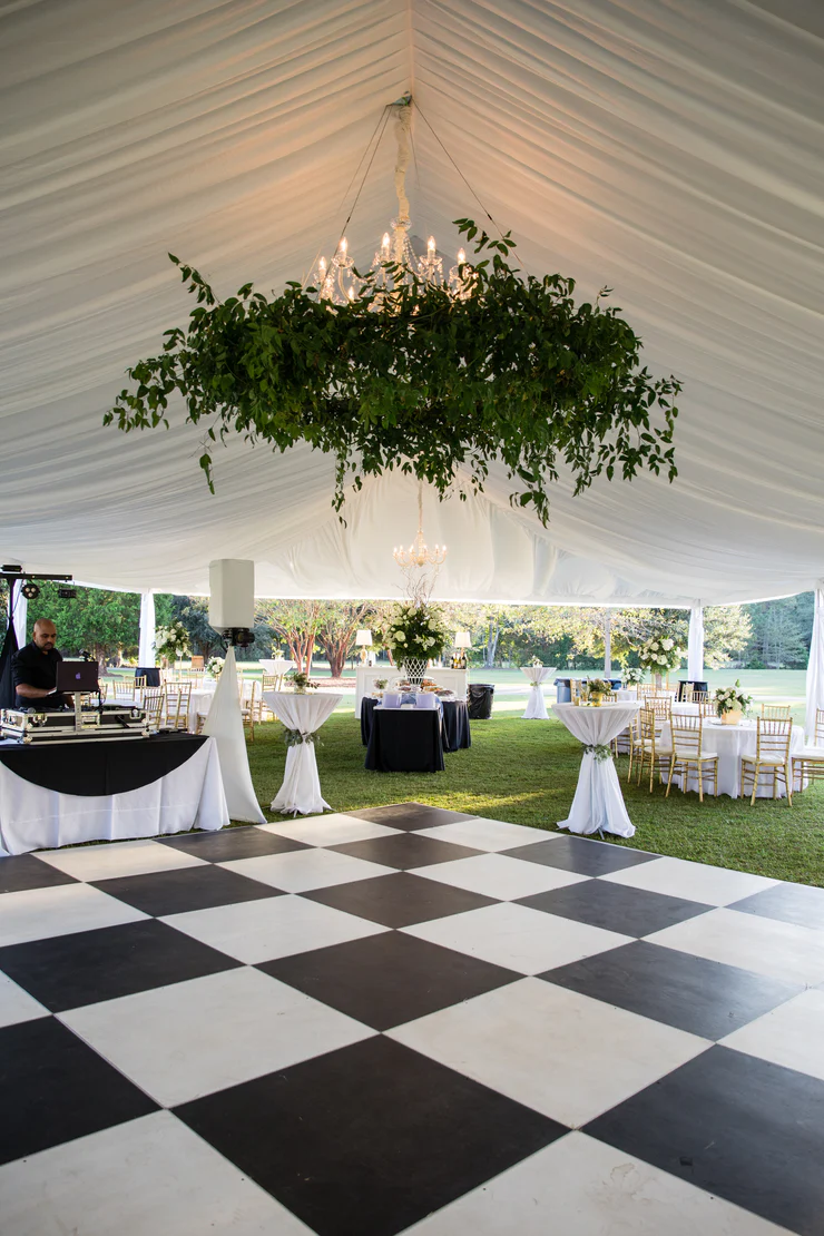 Black and White Checkered Dance Floor 4'x4' - Image 2